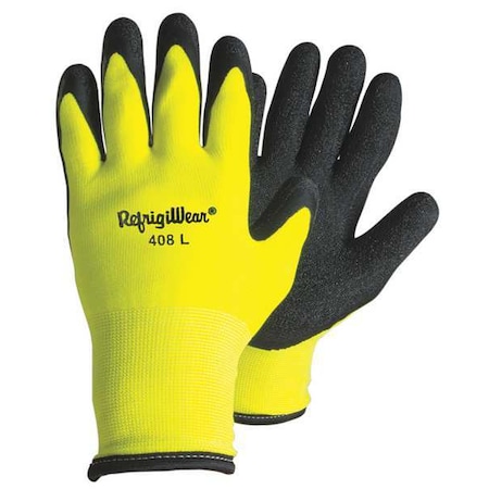 Hi-Vis Cold Protection Gloves, Nylon Palm, Terry Lining, High-Visibility Lime, XL ( 10 ) MPN:0408RHVLXLG