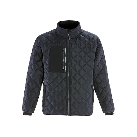 EnduraQuilt Puffer Jacket, Polyester, Zipper, Black, 3Xl MPN:0444RBLK3XL