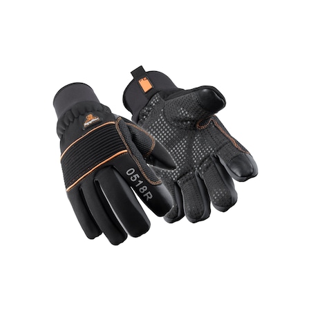 Cold Protection Gloves, Synthetic Leather Palm, Tricot Lining, Black, XL MPN:0518RBLKXLG