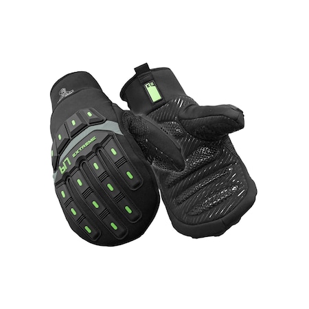 Cold Protection Mitts, Synthetic Leather w/ Silicone Grip Palm, Tricot Lining, Black, XL MPN:0617RBLKXLG