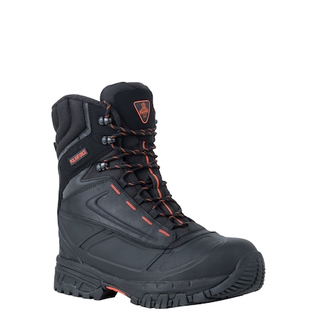 8 in Composite Toe Boot, 11, Leather, Black, 1140 MPN:1140CRBLK110