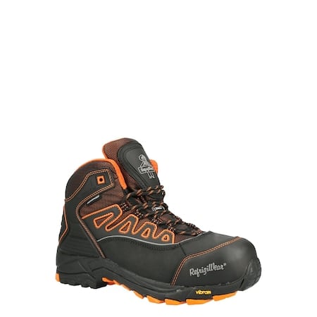 6 in Composite Toe Hiker, 11.5, Leather, Black, 1240 MPN:1240CRBLK115