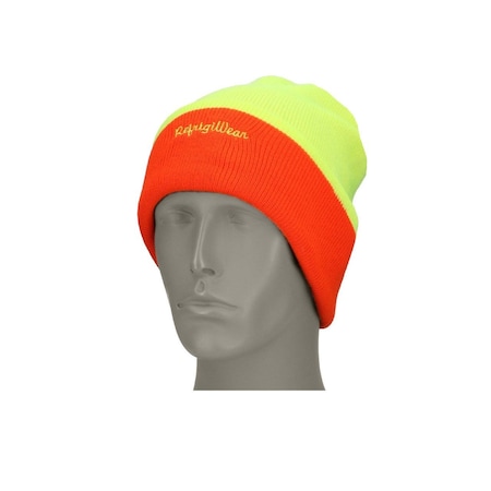 HiVis Reversible Knit Cap, Orange/Lime MPN:6390RHLOOSA