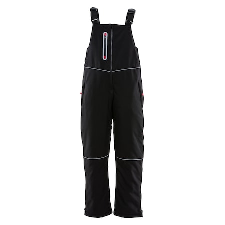 Women's Insulated Bib Overalls, Polyester, Black, L MPN:7123RBLKLAR