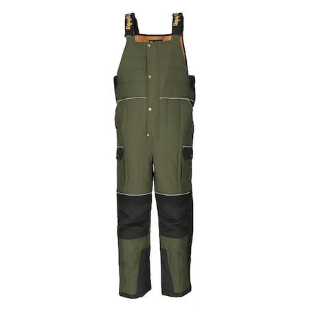 54 Gold Bib Overalls, Nylon, 250 g Fabric Weight, Green, 4XL MPN:7354RGRN4XL