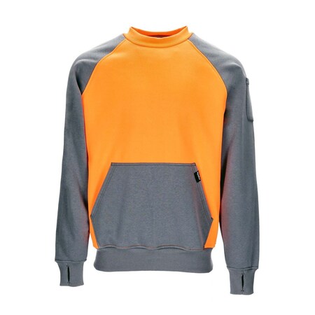 Two-Tone HiVis Crewneck Sweatshirt, 5XL MPN:8455RCOR5XL