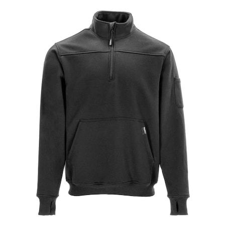 Shop and Work Sweatshirts, Black, S MPN:8482RBLKSML