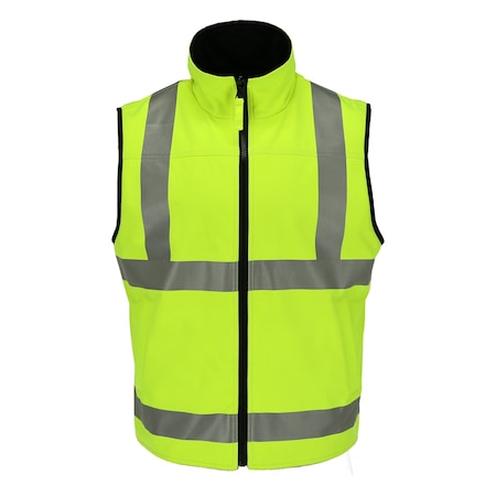 Hivis Reversible Softshell Vest Hv Lime Sml MPN:9499RHVLSMLL2