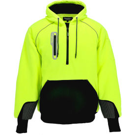 RefrigiWear® PolarForce® Men's HiVis Sweatshirt 5XL Lime 8440RHVL5XL