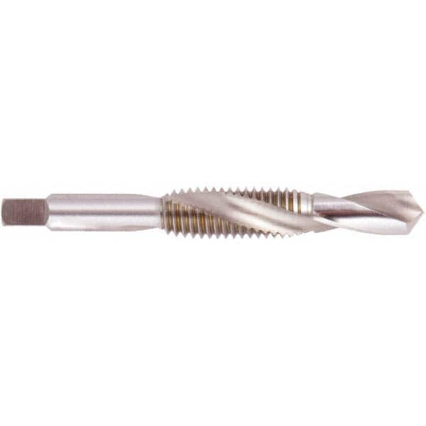 Combination Drill Tap: #6-32, H3, 2 Flutes, High Speed Steel MPN:007508AS