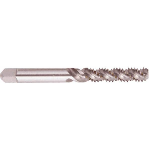 Spiral Flute Tap: #3-56, UNF, 2 Flute, Bottoming, 2B Class of Fit, High Speed Steel, Bright/Uncoated MPN:008065AS
