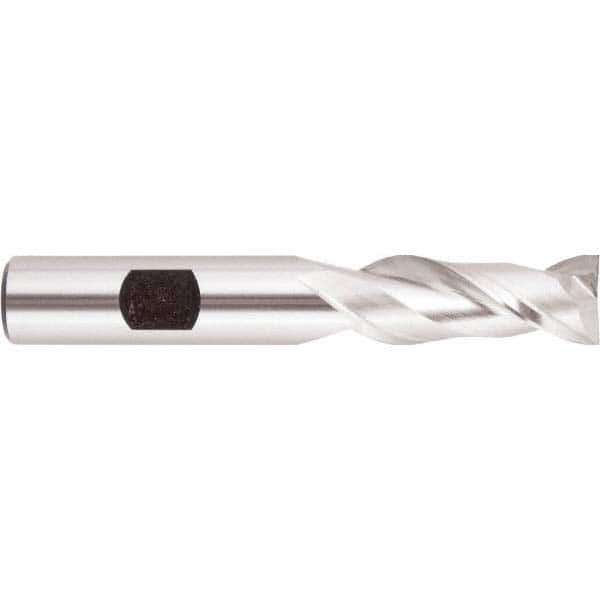 Square End Mill: 1/2'' Dia, 1'' LOC, 1/2'' Shank Dia, 3-1/4'' OAL, 2 Flutes, High Speed Steel MPN:050521AM