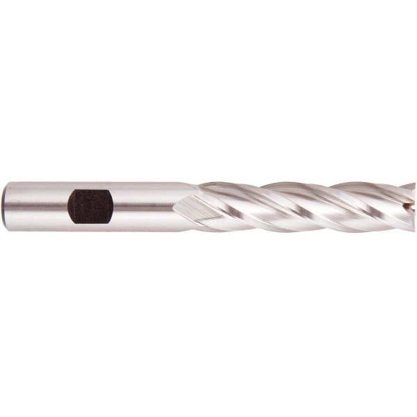 Square End Mill: 5/8'' Dia, 2-1/2'' LOC, 5/8'' Shank Dia, 4-5/8'' OAL, 4 Flutes, High Speed Steel MPN:051012AM