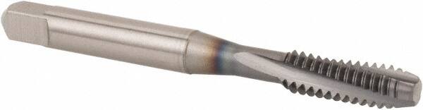 Spiral Flute Tap: 3/8-24, UNF, 3 Flute, Modified Bottoming, 3B Class of Fit, Powdered Metal, TICN Finish MPN:074650MS