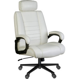 Regency® DuraForce Big & Tall Ergonomic Executive Office Chair w/ High Back & Fixed Arms Cream DUR001CR