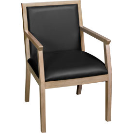 Regency® Regent WallGuard Guest & Reception Waiting Room Wood Side Chair Noble Oak/Black 9875NOBK