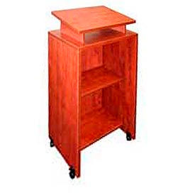 Mobile Podium / Lectern in Cherry Finish LLC44CH