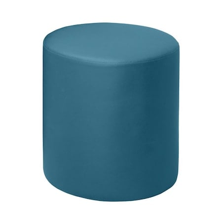 Logan Round Stool Ottoman- Peacock Teal MPN:N6262PT