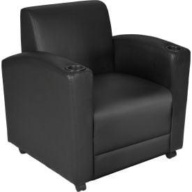 Regency Nova Lounge Chair Vinyl Seat Black 7701BK