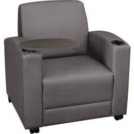 Regency Nova Tablet Arm Chair without Storage Vinyl Seat Gray/Ash Gray 7701NSAGGY