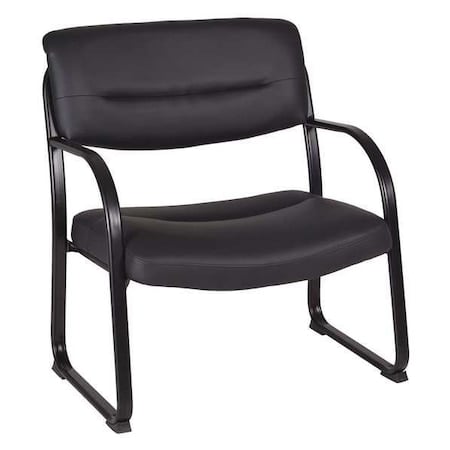 Crusoe Side Chair, Black Seat, Black Back, 33