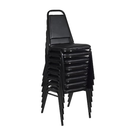 Dining Cushioned Restaurant Stackable Chair (8 pack)- Black MPN:8029BK8PK