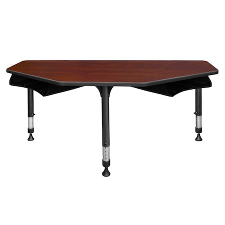 I-Promise Desks, 24 D X 23-34 H, 60 W X Wood, Metal, Cherry MPN:IP2SD2BX6024CH