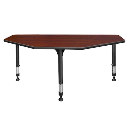 I-Promise Desks, 24 D X 23-34 H, 60 W X Wood, Metal, Cherry MPN:IP2SD6024CH
