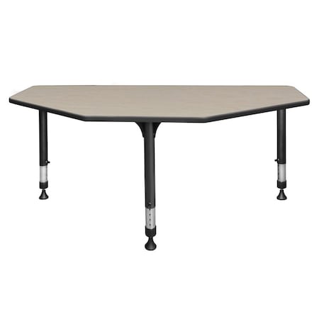 I-Promise Desks, 24 D X 23-34 H, 60 W X Wood, Metal, Maple MPN:IP2SD6024PL