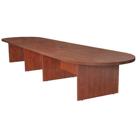 Race Track Legacy Modular Conference Tables, 192 W, 52 L, 29 H, Wood Top, Cherry MPN:LCTRT19252CH