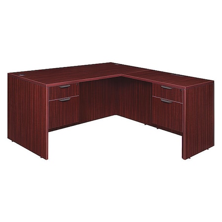 Pedestal Desk L-Shape Desk, 77
