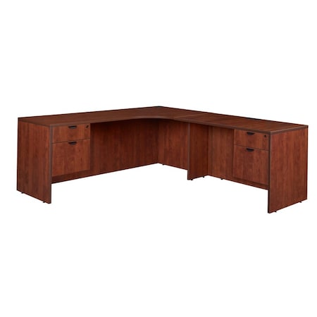 Corner Desk Dbl PenRight Corner Credenza, Legacy71