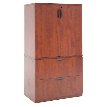Regency Legacy Lateral File with Stackable Storage Cabinet- Cherry MPN:LPLFSC3665CH