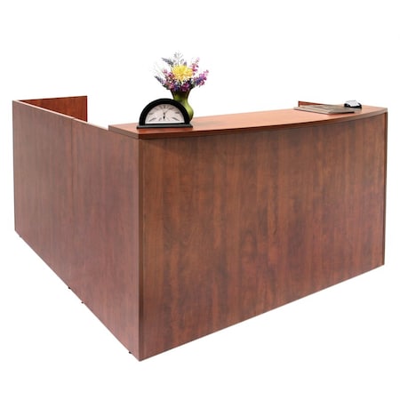 Reception Desk Legacy Single Pedestal Reception Desk, Ch, Cherry MPN:LRDRT1BFCH