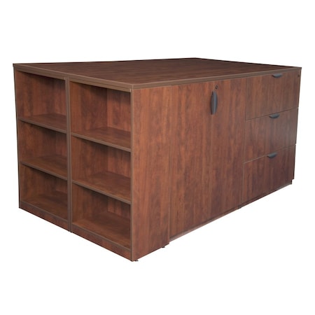 StandUp Storage CabLatFile Quad, Bookcase, Cherry, Letter/Legal MPN:LS2SC2LF8546CH