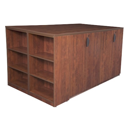 StandUp Storage CabLatFile Desk, Bookcase, Cherry, Letter/Legal MPN:LS2SCLFSD8546CH
