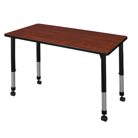 Kee 42 x 24 in. Height Adjustable Mobile Classroom Activity Table- Cherry MPN:MT4224CHAPCBK
