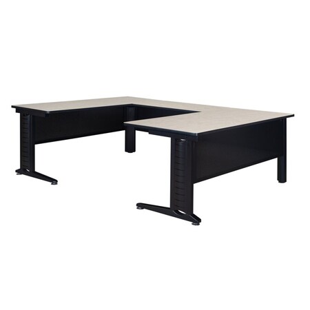 Fusion U-Desk Shells, 96 D X 29 H, 72 W X Wood, Metal, Maple MPN:MUDS723042PL