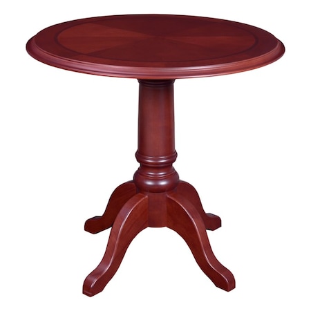 Prestige Round Tables, 30 W, 30 L, 29 H, Veneer, Wood Top MPN:TVCTR30MH