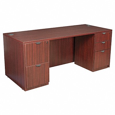 Office Desk 71 x 29 x 35 In Mahogany MPN:LDPF7135MH