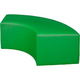 Regency® Aurora Curved Vinyl Ottoman Envy Green N6265EG