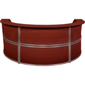 Regency Marque Triple Unit Reception Curved Desk Workstation 143-1/2