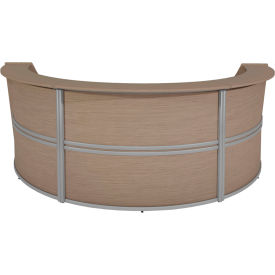 Regency Marque Triple Unit Reception Curved Desk Workstation 143-1/2
