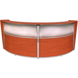 Regency Marque Plexi Double Unit Reception Desk Workstation 124-1/4