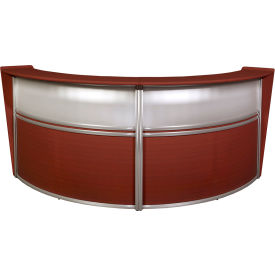 Regency Marque Plexi Double Unit Reception Desk Workstation 124-1/4