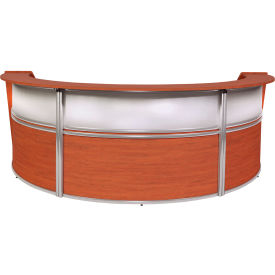 Regency Marque Plexi Triple Unit Reception Desk Workstation 143-1/2