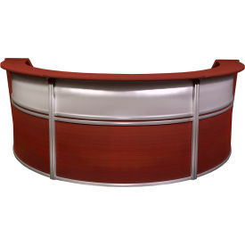 Regency Marque Plexi Triple Unit Reception Desk Workstation 143-1/2