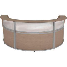 Regency Marque Plexi Triple Unit Reception Desk Workstation 143-1/2