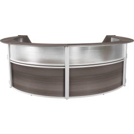 Regency Marque Plexi Quad Unit Reception Desk Workstation 142