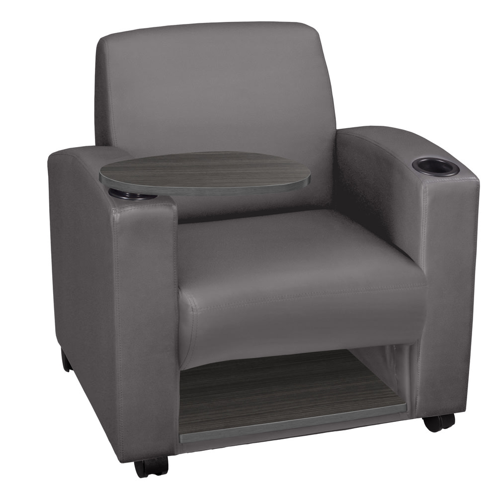 Regency Nova Lounge Accent Chair With Tablet Arm And Storage, Gray MPN:7701AGGY